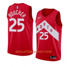 Maillot NBA Toronto Raptors Chris Boucher 25 2018-19 Nike Rouge Swingman - Homme